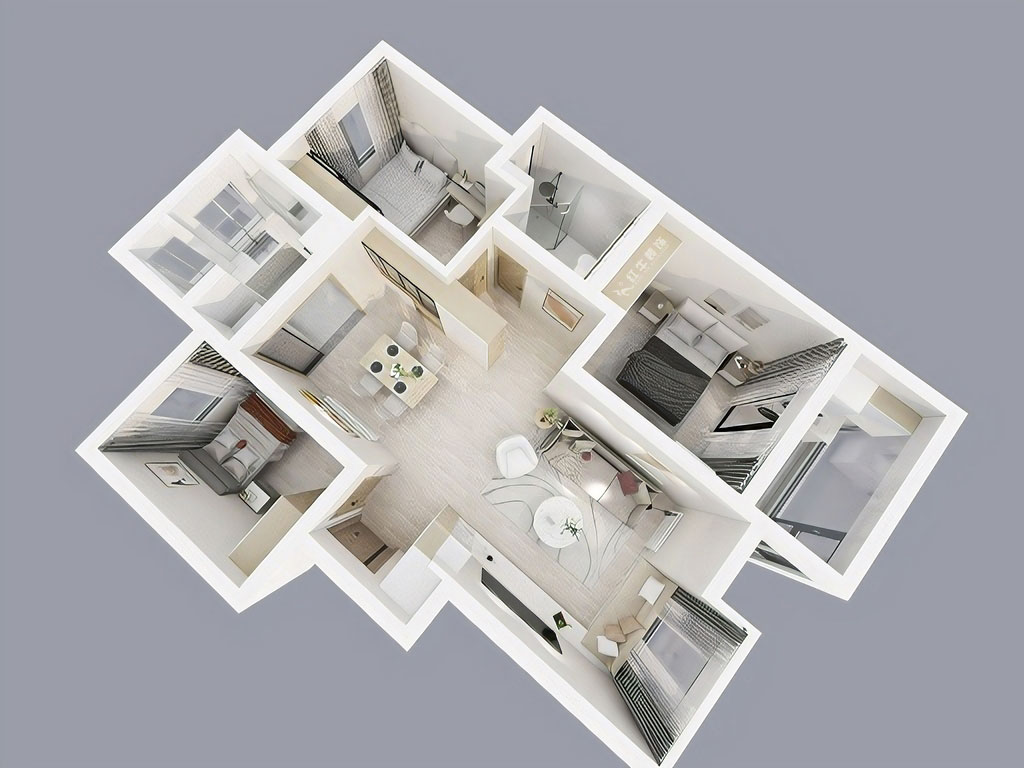 陆利民｜富力城50-1204-93㎡-现代风格｜3室2厅1卫｜新房装修｜定制家｜全包13